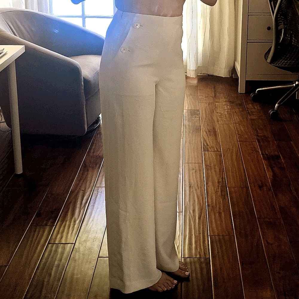 JCrew high waist wide leg pants NWT